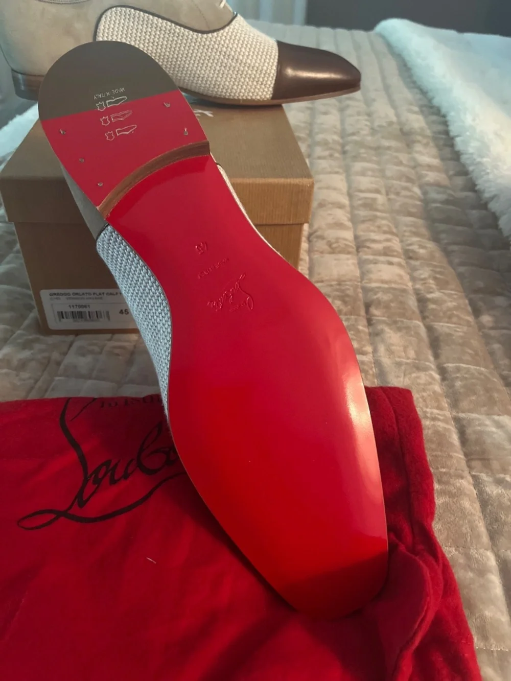 Men’s Christian Louboutin Greggo Orlato Flat Authentic - Picture 3 of 4